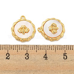 Natural White Shell Charms&nbsp;KK-A214-22G