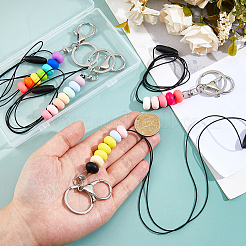 4Pcs Silicone Bead Lanyard&nbsp;HJEW-FH00220