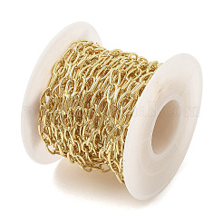 Rack Plating Oval Brass Curb Chains&nbsp;CHC-A010-01G-06