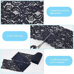 5Yards Polyester Lace Trim Ribbon for Jewelry Making&nbsp;OCOR-GF0004-78B