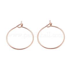 30Pcs 5 Size 316L Surgical Stainless Steel Hoop Earring Findings&nbsp;STAS-ZZ0001-03G