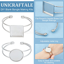 DIY Blank Bangle Making Kits&nbsp;DIY-UN0005-73