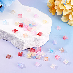 50Pcs Dyed & Heated Glass Bead Caps&nbsp;GLAA-TADJ0001-15