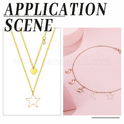 80Pcs 4 Style Brass Linking Rings&nbsp;KK-PH0010-30