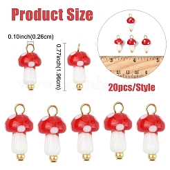 20Pcs Handmade Lampwork Pendants&nbsp;PALLOY-YW00077