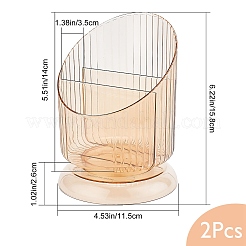 Transparent Plastic Makeup Brush Storage Organizer&nbsp;AJEW-WH0332-33B