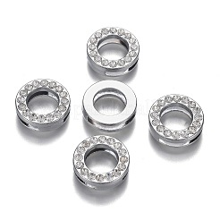 Alloy Letter Slide Charms&nbsp;RB-F034-01O-P-RS