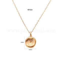 Stainless Steel Rhinestone Pendant Neckalces&nbsp;ZQ2711-2