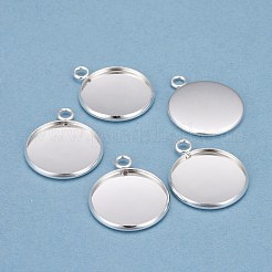 Milisten 20pcs Pendant Trays Kit Round Bezel Blanks Trays Pendant