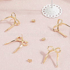 6Pcs Brass Stud Earring Finding&nbsp;KK-BBC0019-96B