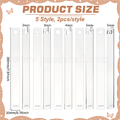 2 Sets Transparent Acrylic Clay Press Board&nbsp;TOOL-BC0002-60
