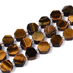 Natural Tiger Eye Beads Strands&nbsp;G-P534-A21-02