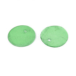 Spray Painted Natural Capiz Shell Disc Charms&nbsp;BSHE-T014-02E