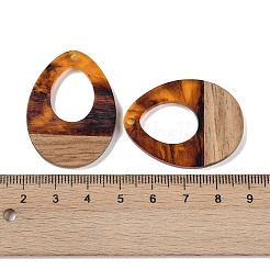 Resin & Wood Pendants&nbsp;WOOD-F015-17G