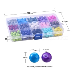 Baking Paint Glass Beads&nbsp;DGLA-Q026-02