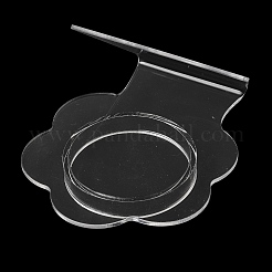 Clear Acrylic Slant Back Single Bracelet Bangle Display Stands&nbsp;BDIS-C003-01B