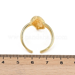 Brass Adjustable Cuff Rings&nbsp;RJEW-C139-02G