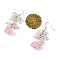 4 Pairs Natural Mixed Stone & Natural Quartz Dangle Earrings for Women&nbsp;EJEW-TA00560