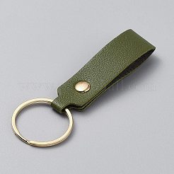 Iron & PU Leather Keychian&nbsp;KEYC-WH20005-01H