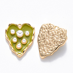 Brass Enamel Pendants&nbsp;KK-T049-054G-03-NF