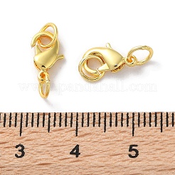 Rack Plating Brass Lobster Claw Clasps&nbsp;KK-F090-26G-01