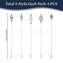 20Pcs 2 Sets 5 Styles Brass Alloy Kilt Pins for Women&nbsp;JEWB-DR00009