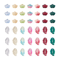 140Pcs 14 Style Transparent Baking Paint Glass Pendants&nbsp;LAMP-TA0001-02