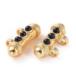 Brass Micro Pave Cubic Zirconia Pendants&nbsp;FIND-A012-01G-C