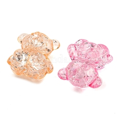 Transparent Crackle Acrylic Beads&nbsp;MACR-D024-12