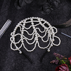 1Pc Imitation Pearl Hair Bands for Women&nbsp;AJEW-CY0001-98