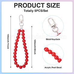 Plastic Beads Pendant Decorations&nbsp;HJEW-TAC0064-02