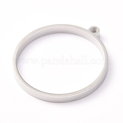 Tarnish Resistant 304 Stainless Steel Open Back Bezel Polishing Pendants&nbsp;STAS-K208-15P