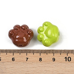 Opaque & Spray Painted Acrylic Beads&nbsp;OACR-G048-03