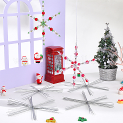 30Pcs Christmas Snowflake Iron Wire Forms&nbsp;IFIN-SC0001-98B