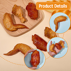6Pcs 3 Styles Artificial Plastic Model&nbsp;DJEW-SC0001-27