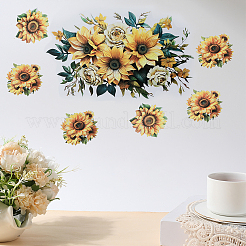 Sunflower Self-Adhesive PVC Wall Stickers&nbsp;STIC-WH20002-25