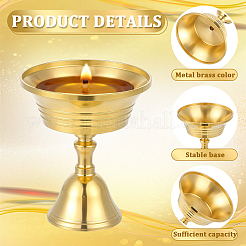 20Pcs Brass Candle Holders&nbsp;AJEW-WA0004-42
