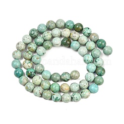 Natural Peruvian Turquoise(Jasper) Beads Strands&nbsp;G-F836-A02-6mm