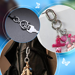 12Pcs 2 Styles Alloy Swivel Clasps & Brass Spring Gate Rings Kits&nbsp;FIND-PH0029-40P