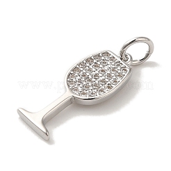Brass Micro Pave Cubic Pendants&nbsp;KK-U027-07P-03