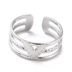 Tarnish Resistant Unisex 304 Stainless Steel Wide Band Finger Rings&nbsp;RJEW-L102-01P