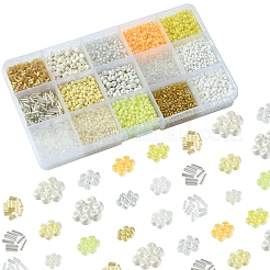 DIY Round Glass Beads Bracelets Making Kits&nbsp;SEED-FS0001-34