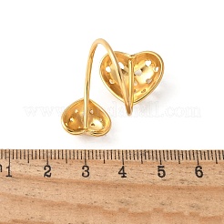 304 Stainless Steel Open Cuff Ring for Women&nbsp;RJEW-Z088-03G