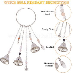 Iron Witch Bell Pendant Decoration&nbsp;HJEW-AB00528