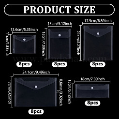 40Pcs 5 Styles Transparent Plastic Envelopes Folders&nbsp;AJEW-UN0002-37