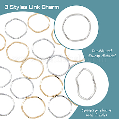 120Pcs 2 Colors Brass Linking Rings&nbsp;KK-DC0002-69