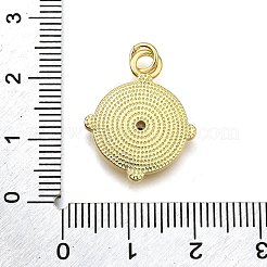 Rack Plating Brass Micro Pave Cubic Zirconia Pendants&nbsp;KK-K401-60C-G