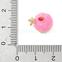 Brass Enamel Pendants&nbsp;KK-L239-045G-02