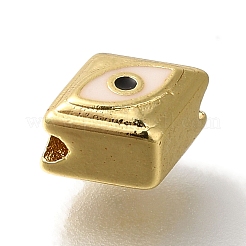 Rack Plating Brass Enamel Beads&nbsp;KK-U019-03G