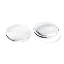 Transparent Glass Cabochons&nbsp;X-GGLA-R026-35mm
